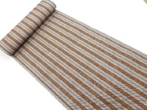 アンティーク　縞模様織出し八寸帯地反物